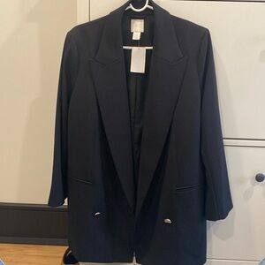 H & M Women's Black Blazer - Size Medium - New with Tags